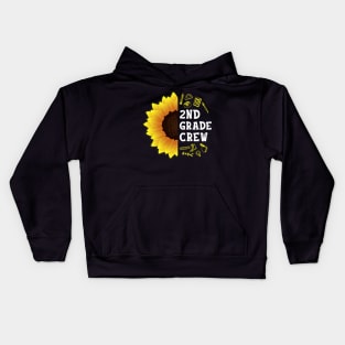 Second grade Crew Shirt First Day Preschool Back to School Sunflower Gift Kids Hoodie